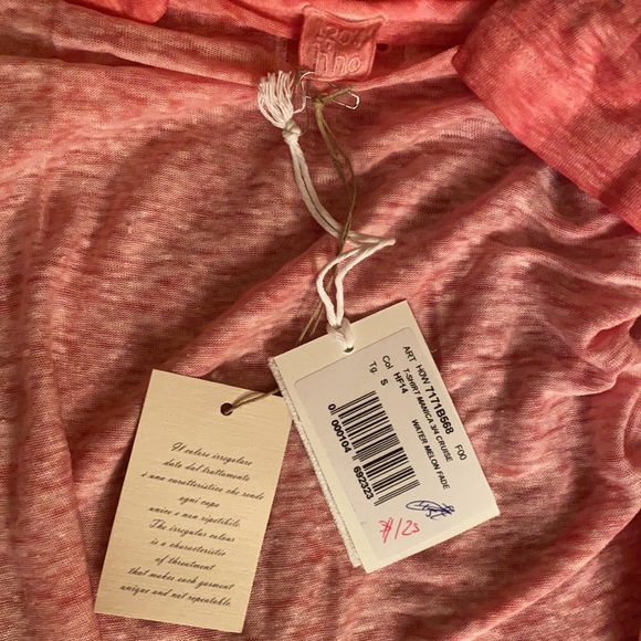 NWT 120% LINO TOP/blouse boat neck Sz S/6 - Picture 7 of 11